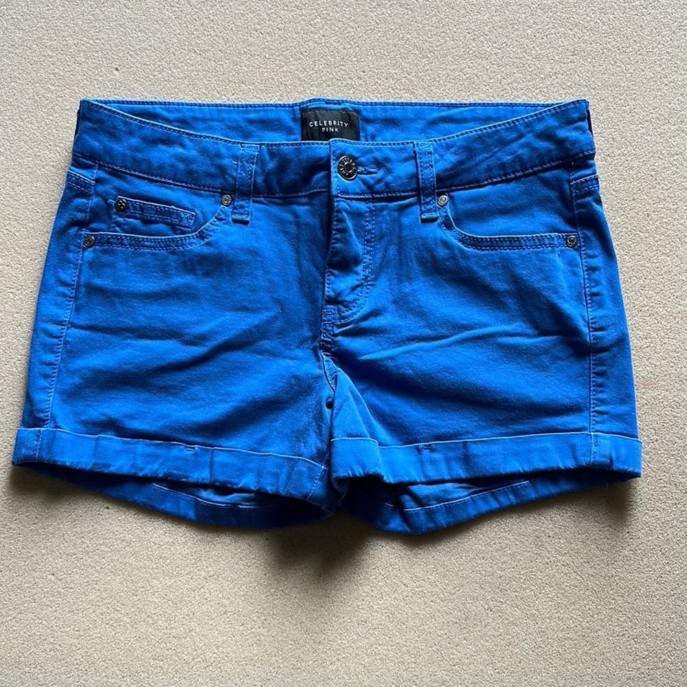 Celebrity Pink Blue Stretch Shorts (7/28)